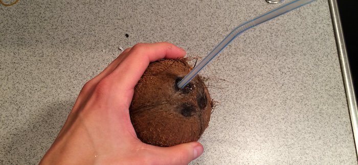 otevřete kokosový ořech